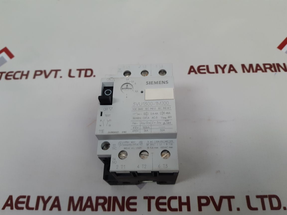 Siemens 3Vu1300-1Mj00 Circuit Breaker