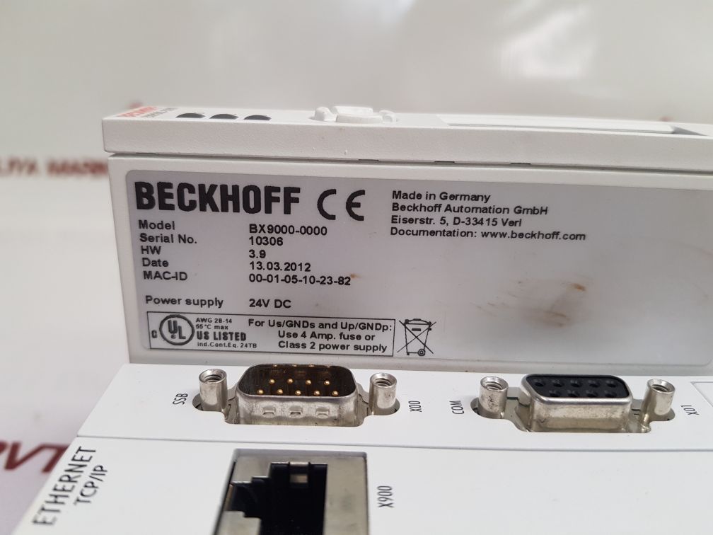 Beckhoff Bx9000-0000 Bus Terminal Controller