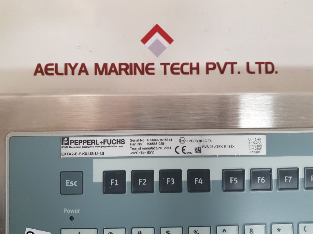 Pepperl+fuchs exta2-e-f-k6-us-u-1.8 keyboard with joystick