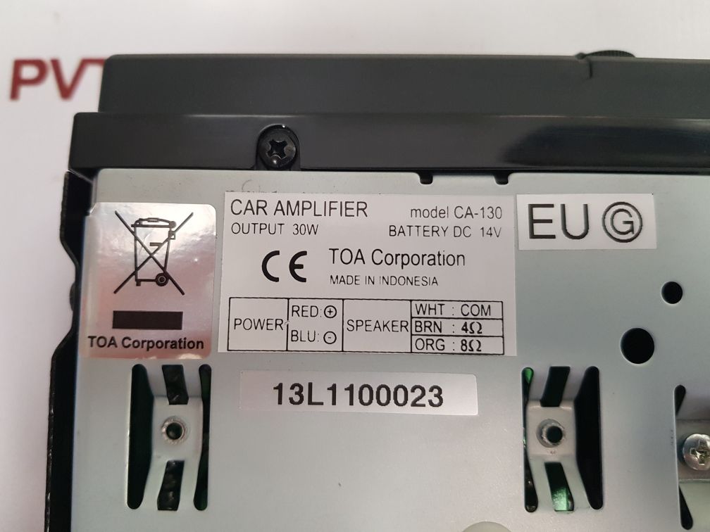Toa Ca-130 Car Amplifier