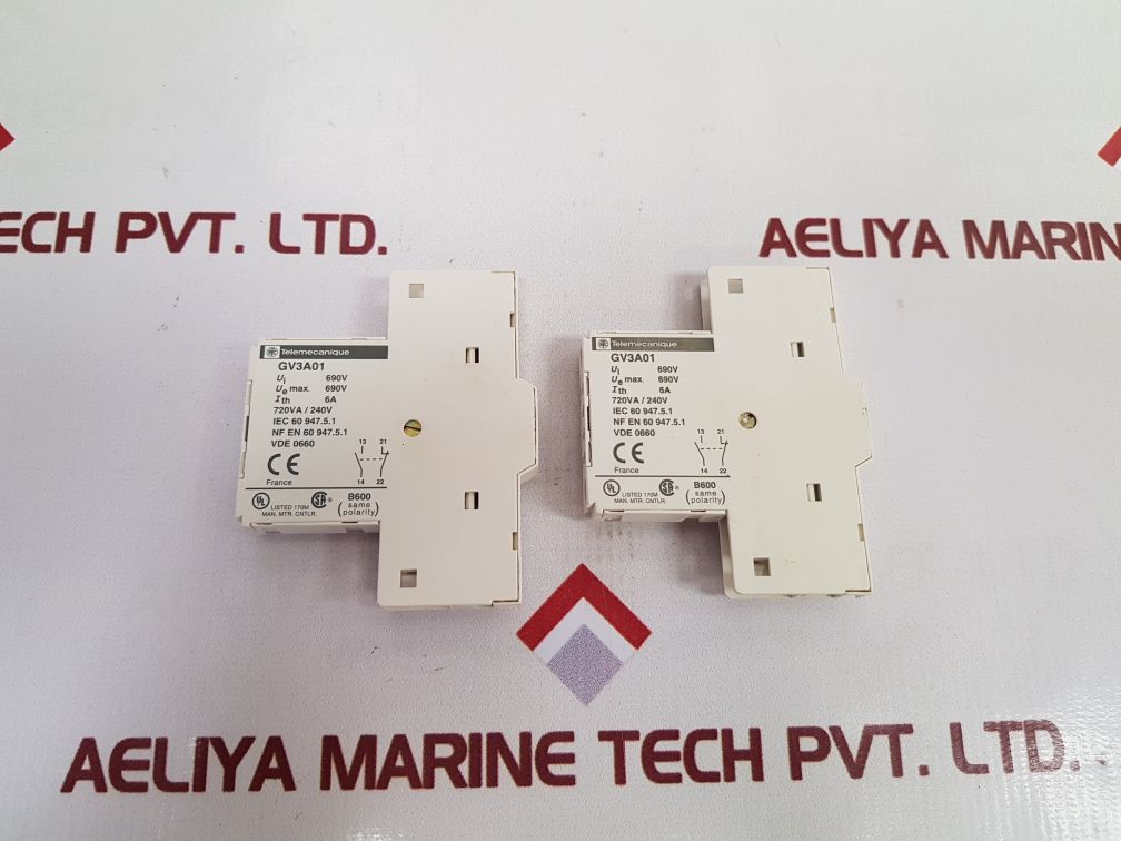 Telemecanique Tesys Gv3A01 Auxiliary Contact Block