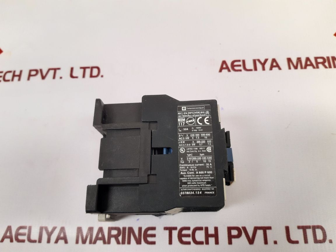 Telemecanique Lc1 D18 10 Auxiliary Contactor