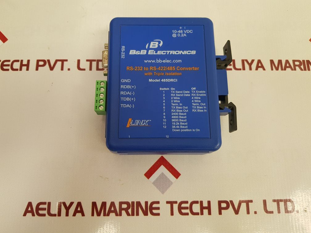 B&B Electronics 485Drci Rs-232 To Rs-422/485 Converter With Trip Isolation