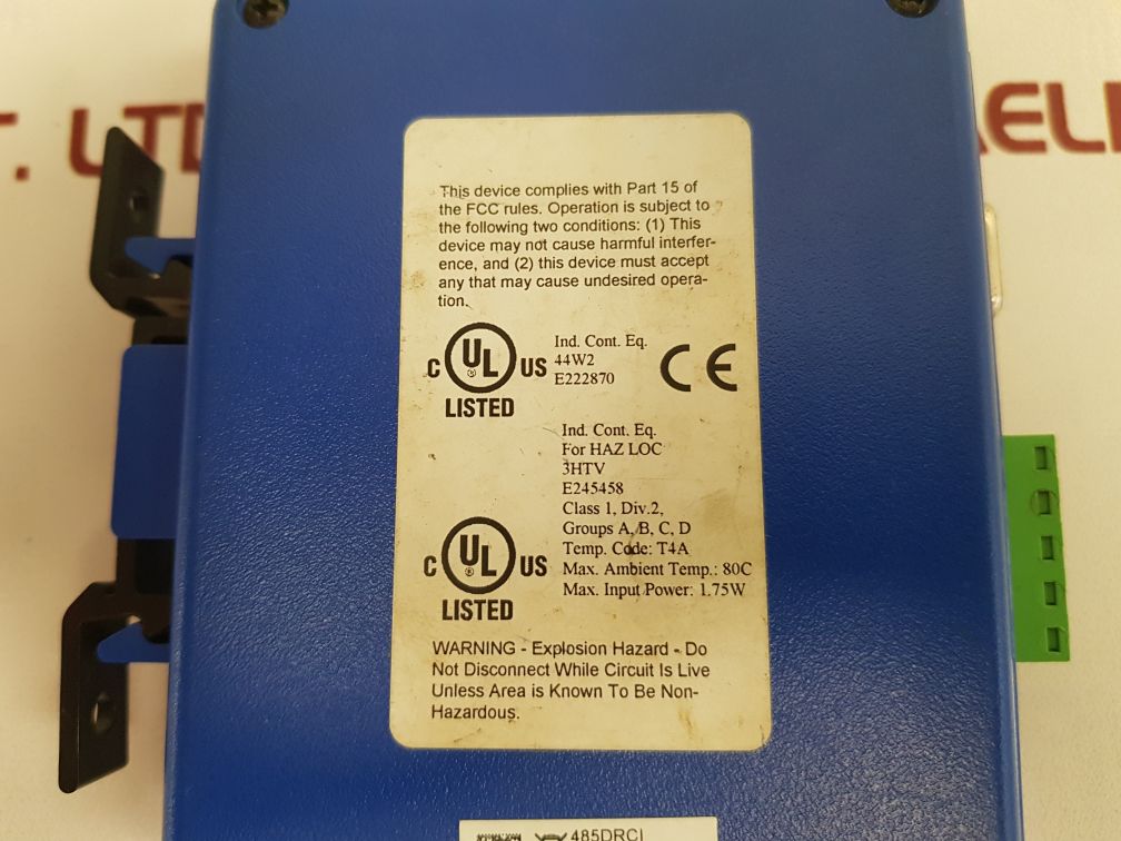 B&B Electronics 485Drci Rs-232 To Rs-422/485 Converter With Trip Isolation