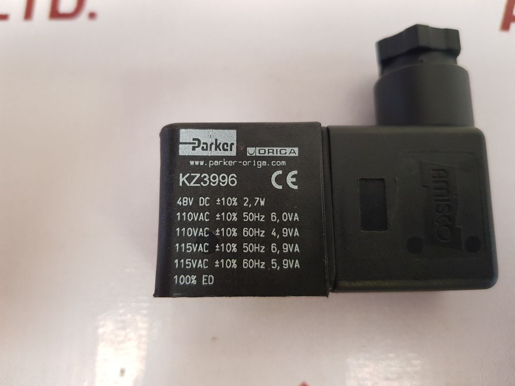Parker Kz3996 Solenoid Coil