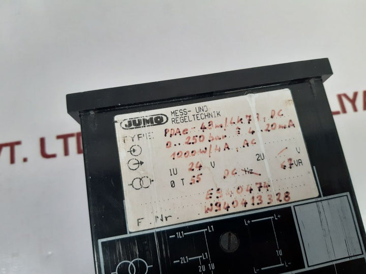 Jumo Pdae-48M/Lk78,Dc Rpm Meter