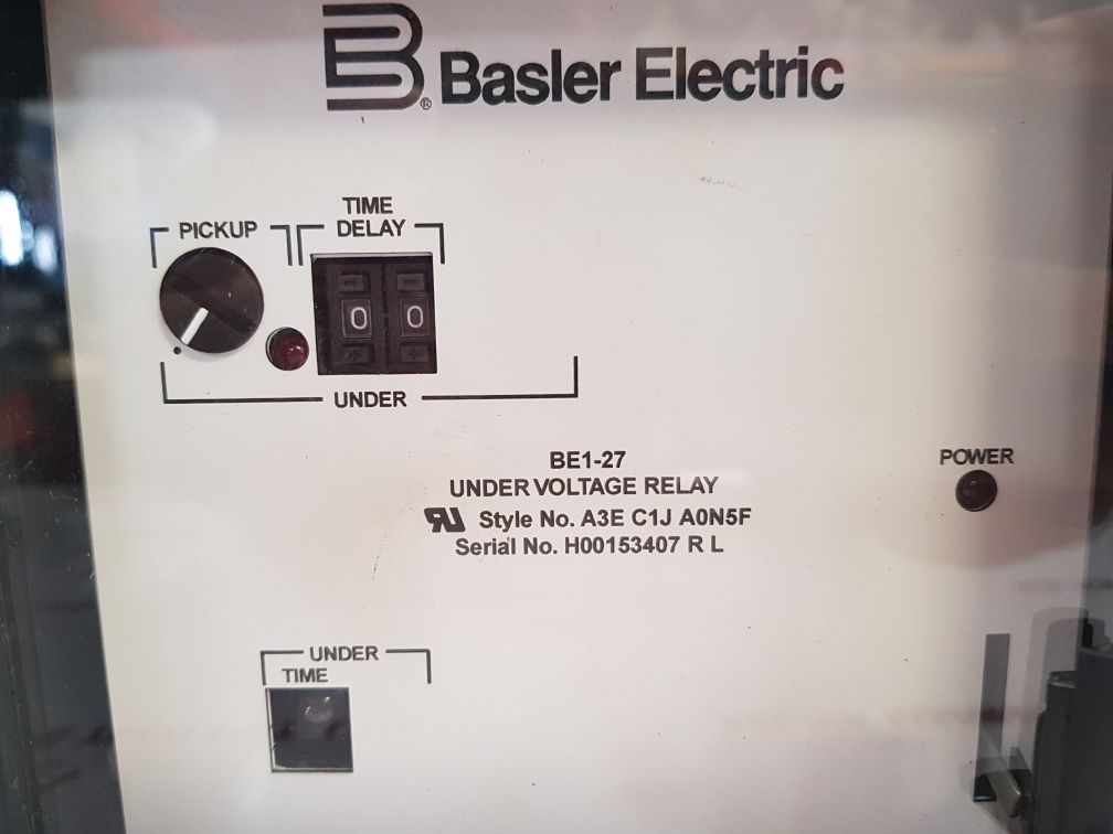 Basler Electric Be1-27 Under Voltage Relay A3Ec1Ja0N5F