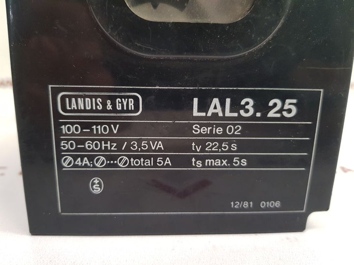 Landis & Gyr Lal3.25 Boiler Program Control Used