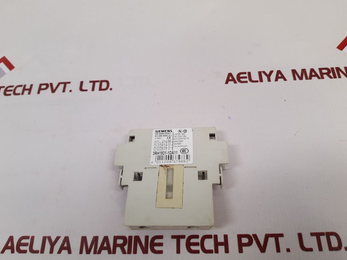Siemens 3Rh1921-1Da11 Auxiliary Contact Block Used