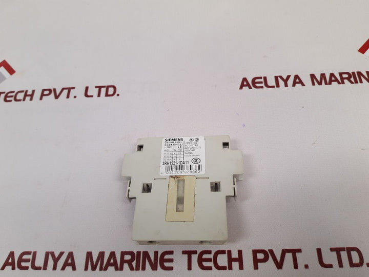 Siemens 3Rh1921-1Da11 Auxiliary Contact Block Used