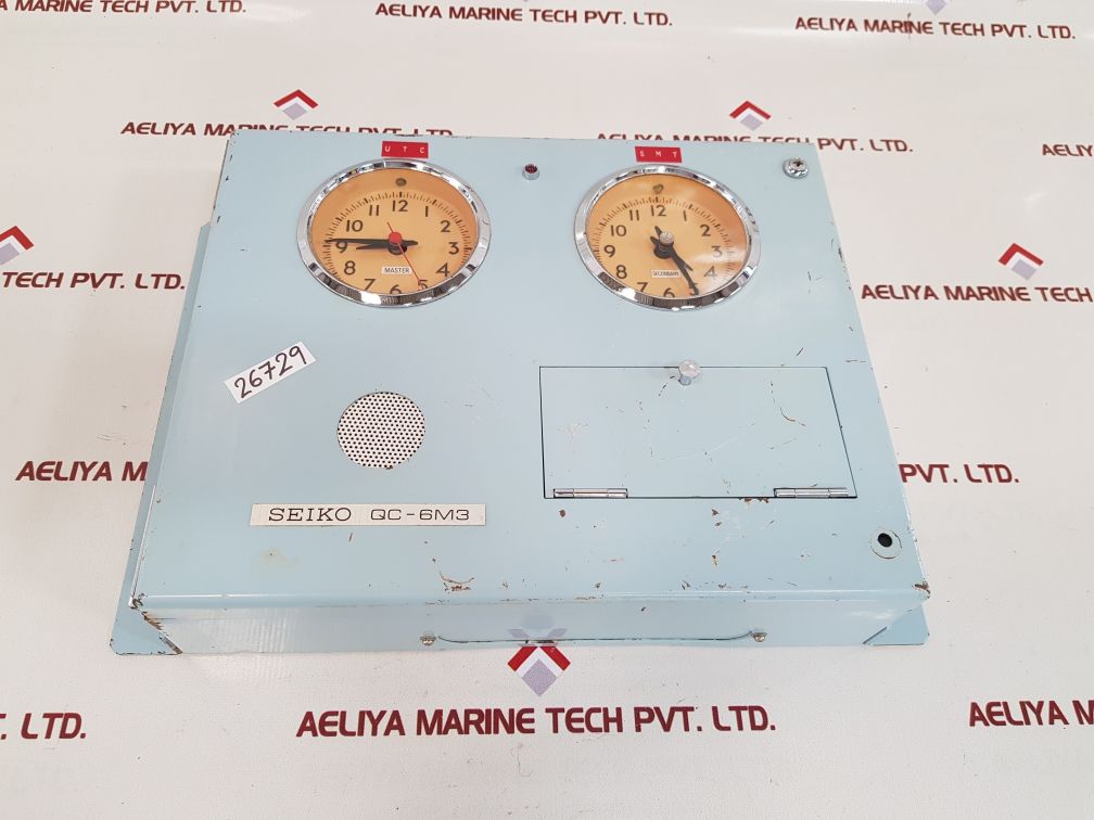 Seiko qc-6m3 vintage quartz crystal master clock