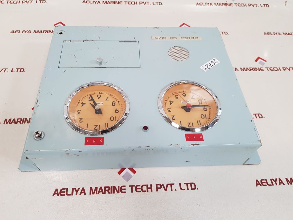 Seiko qc-6m3 vintage quartz crystal master clock