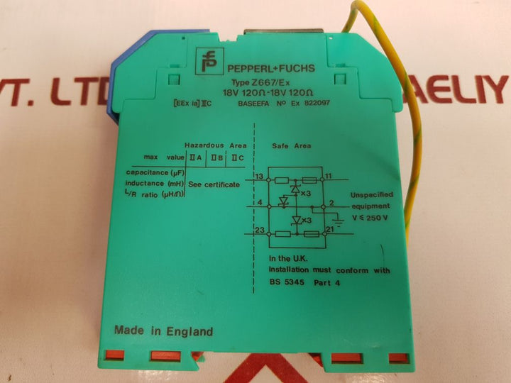 Pepperl+Fuchs Z667/Ex Barrier Diode Ex 822097
