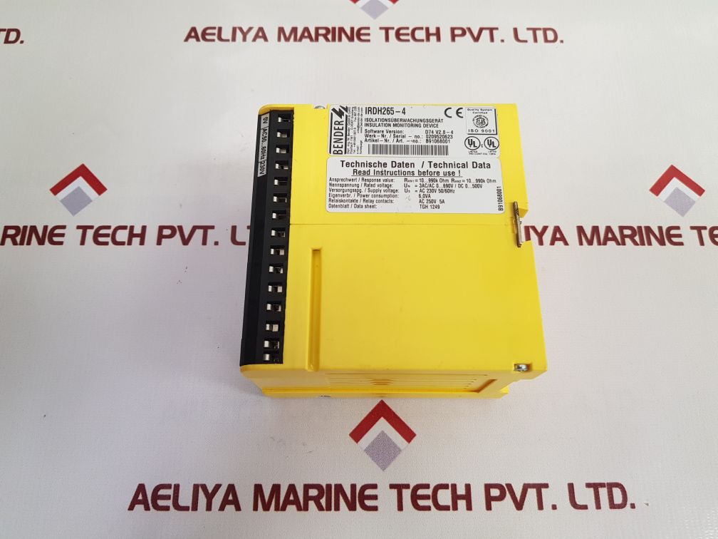 Bender Irdh265-4 A-isometer Series 260 Insulation Monitoring Device Used