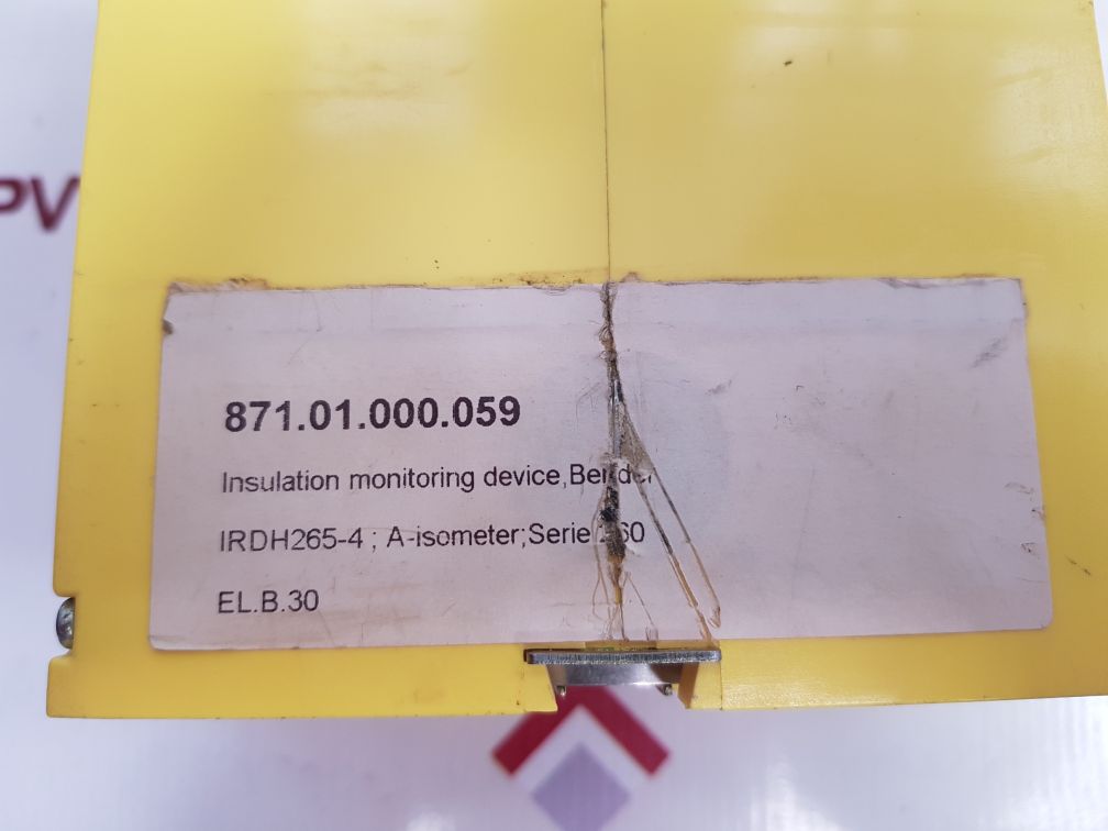 Bender Irdh265-4 A-isometer Series 260 Insulation Monitoring Device Used