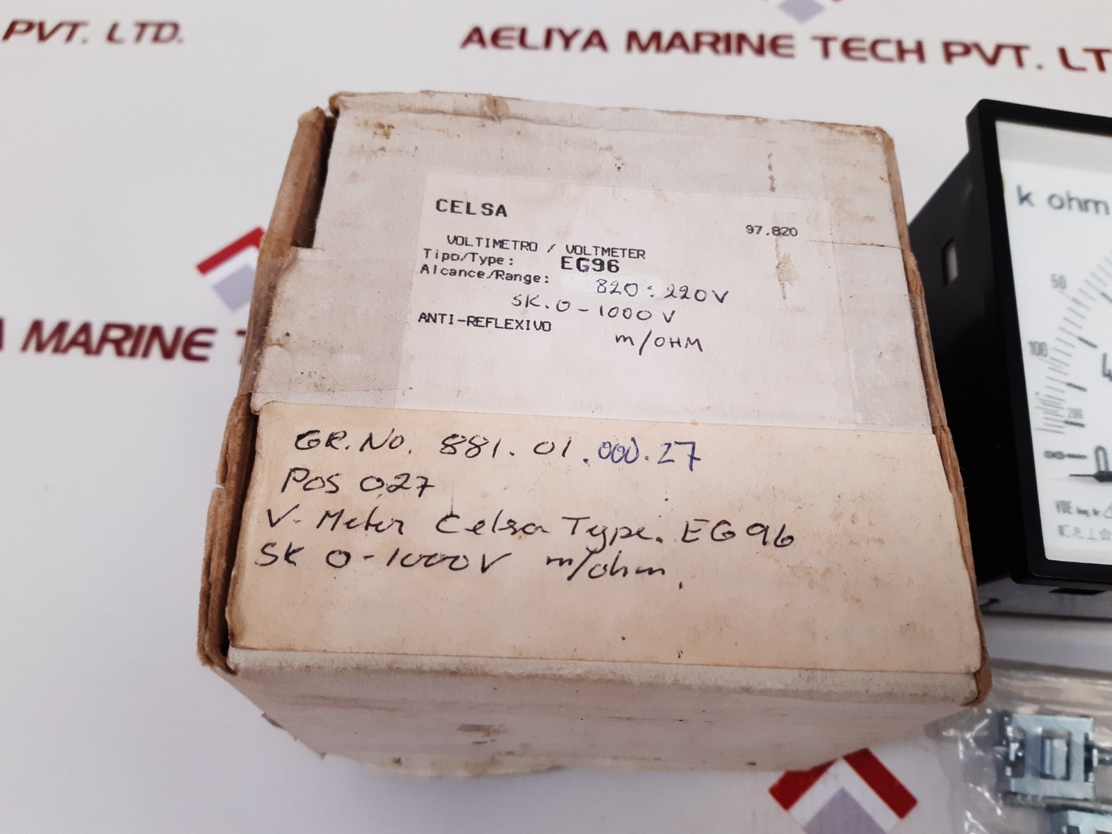 Celsa eg96 voltmeter 0-1000v
