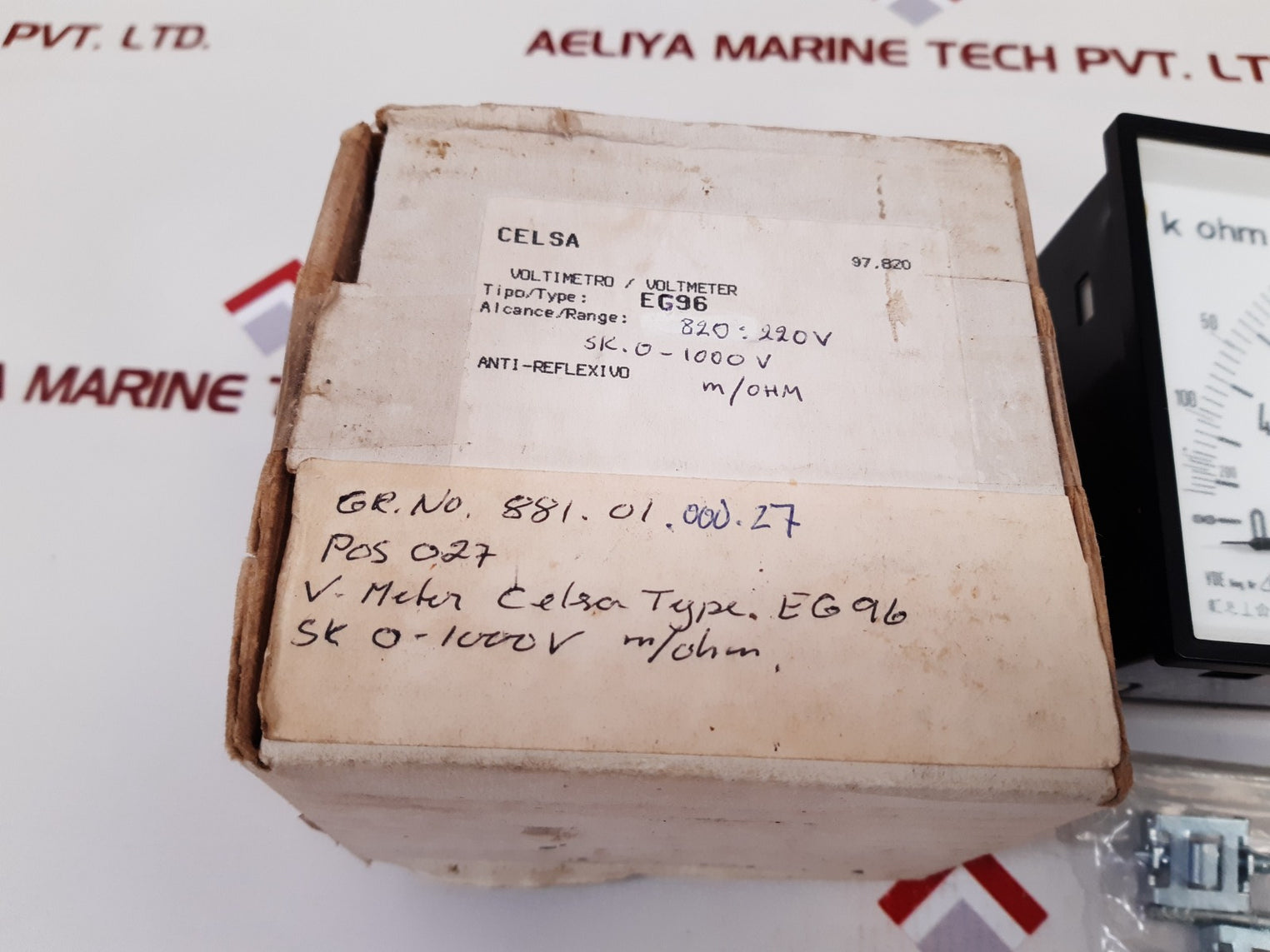 Celsa eg96 voltmeter 0-1000v
