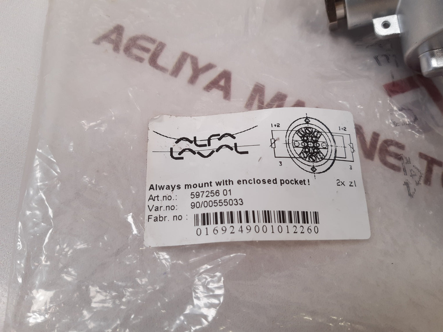Alfa Laval 597256 01 Temperature Sensor