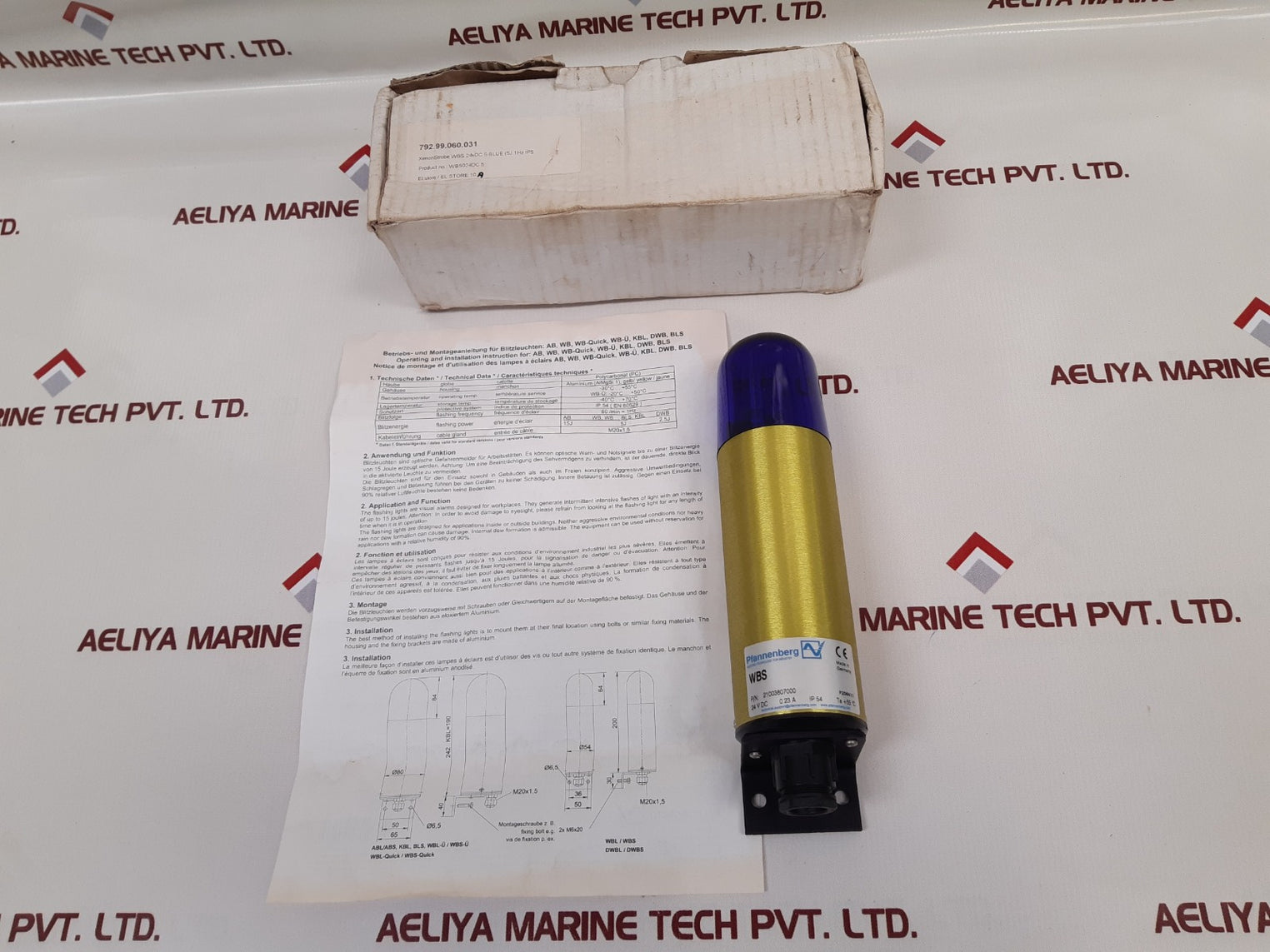 Pfannenberg 21003807000 Flashing Xenon Strobe Beacon