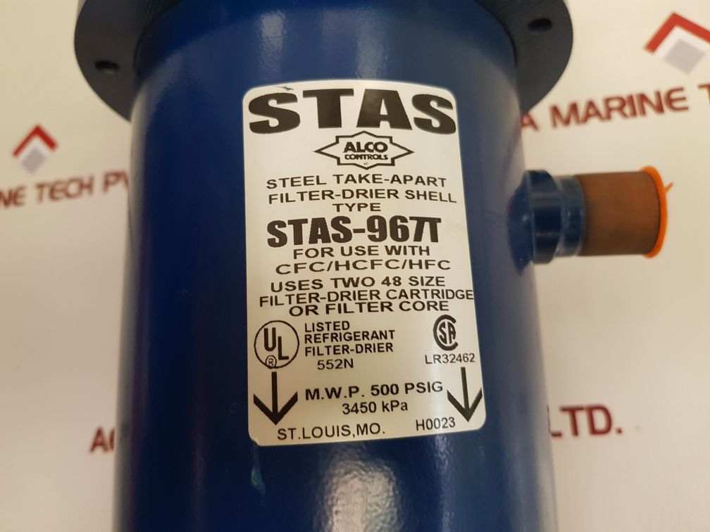 Alco Controls Stas-967T Steel Take-apart Filter-drier Shell New