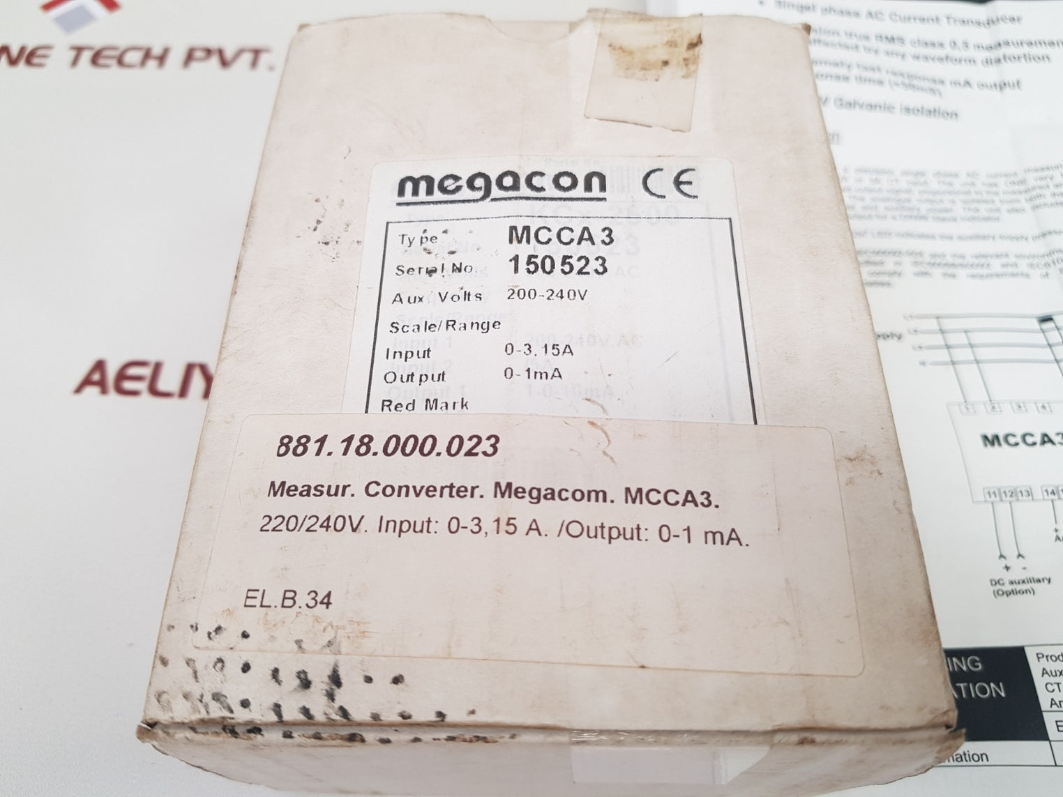 Megacon Mcca3 Ac Current Transducer