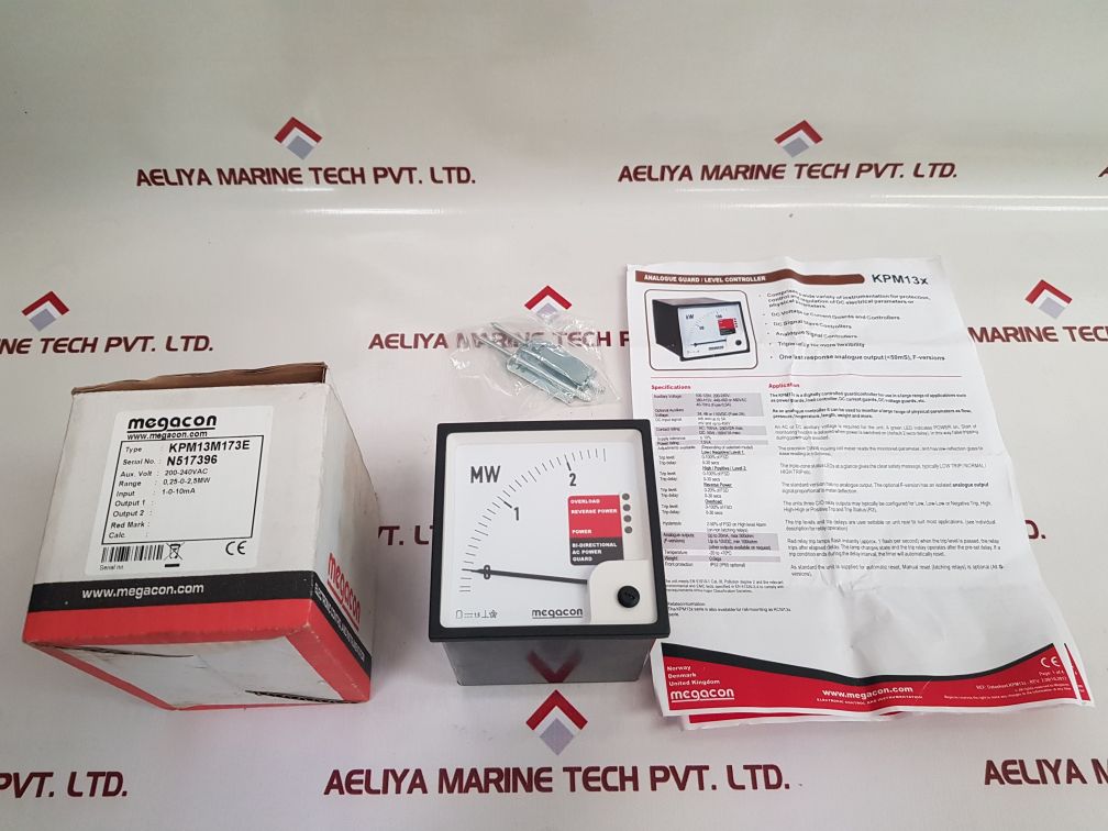 Megacon Kpm13M173E Analogue Guard/ Level Controller 0,25-0-2,5Mw
