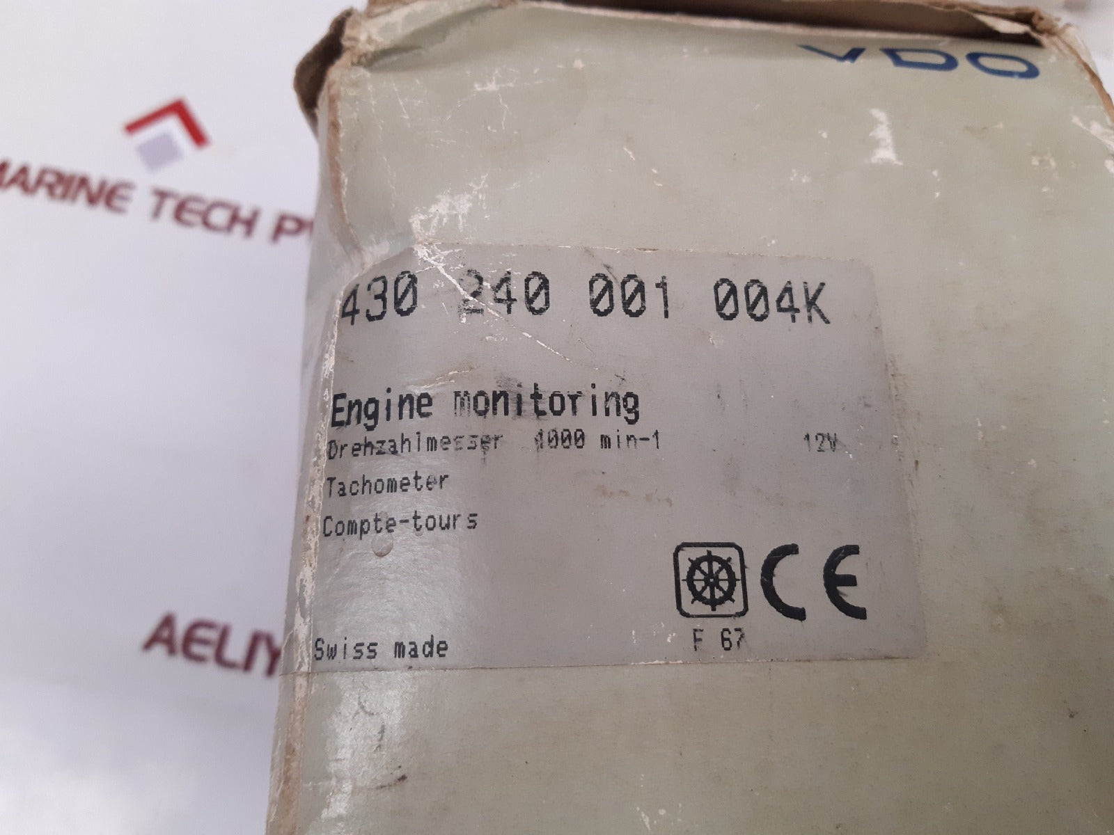 Vdo Technik Min-1 X100 Gauge, Tach Hourmeter