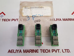 Set of 3x Phoenix contact umk-se 11,25 terminal block