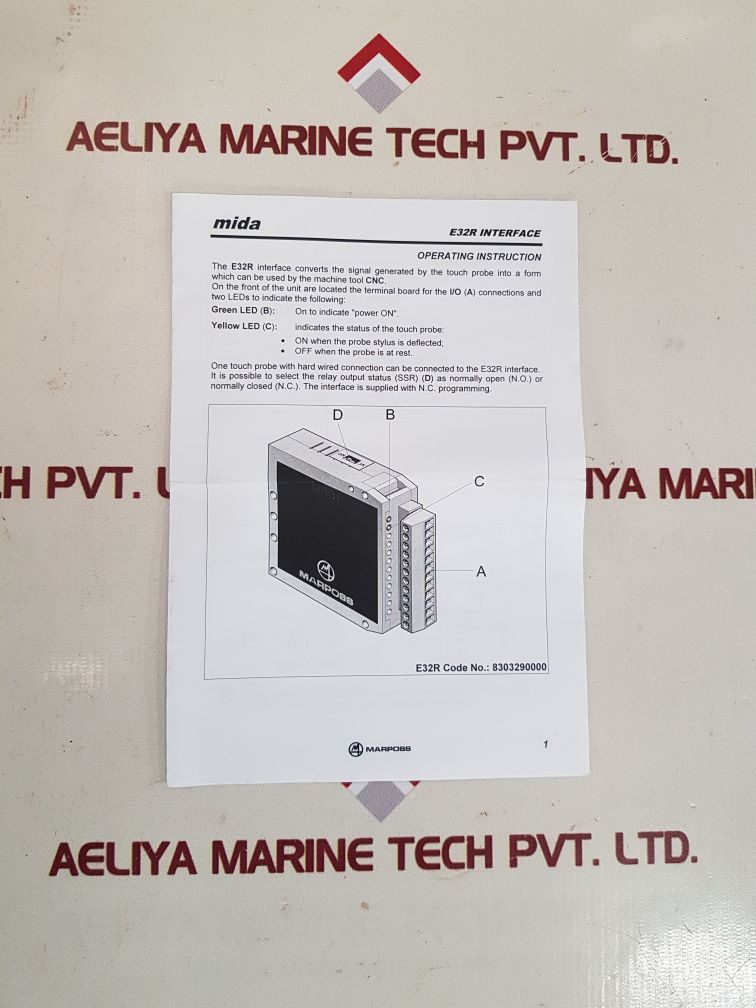 Marposs e32r interface module 8303290000