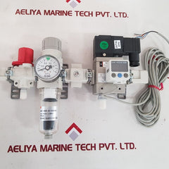 Smc av2000-02-5dz solenoid valve with aw20-vhs20-av-x1s2104a 