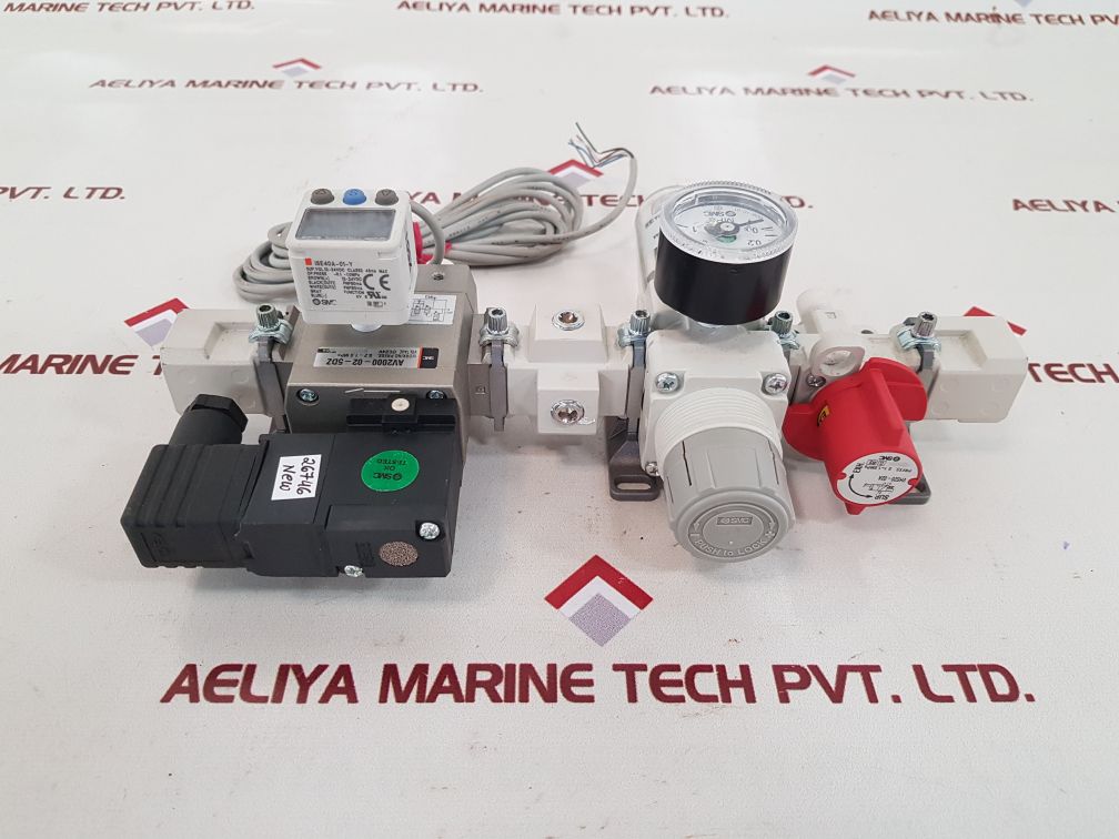 Smc av2000-02-5dz solenoid valve with aw20-vhs20-av-x1s2104a 