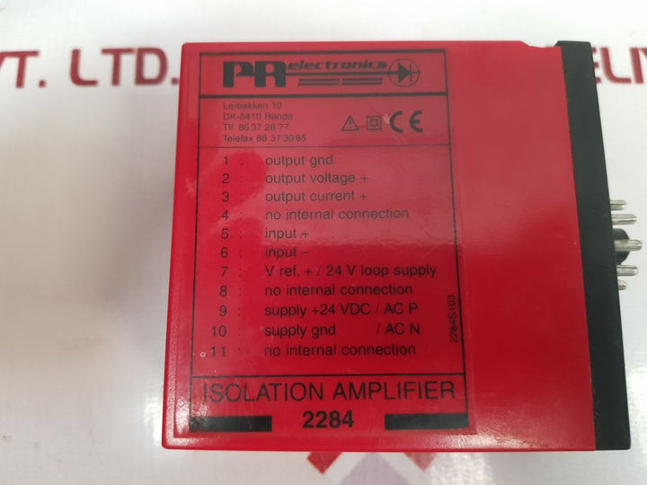 Pr Electronics 2284 Isolation Amplifier 2284S103 Used