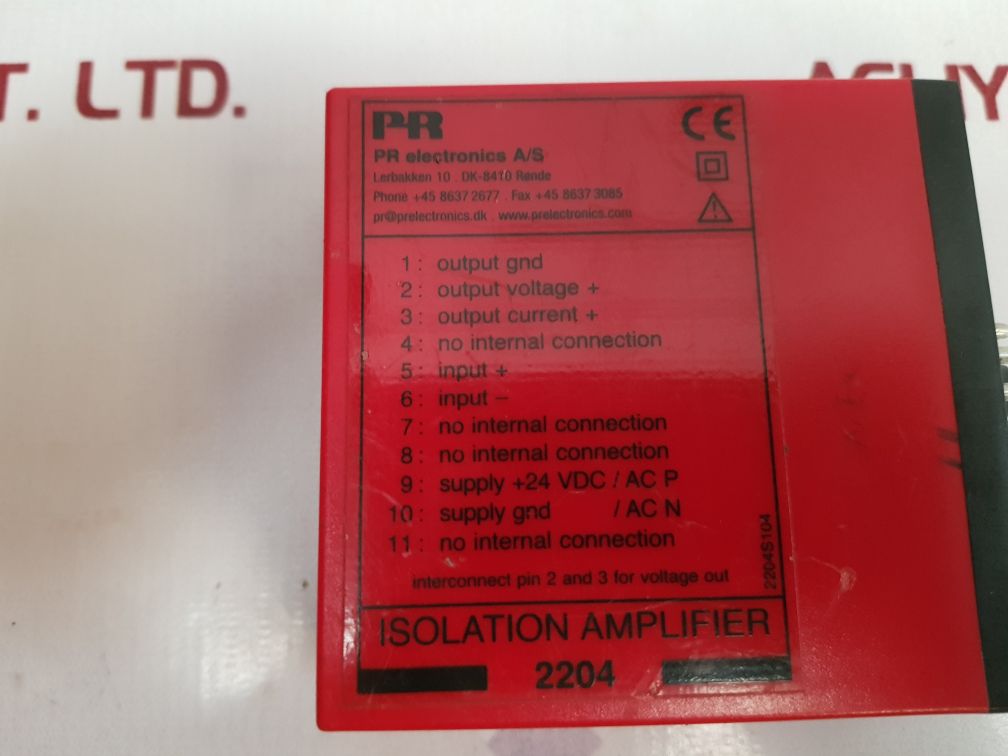 Pr Electronics 2204 Isolation Amplifier 2204S104 Used