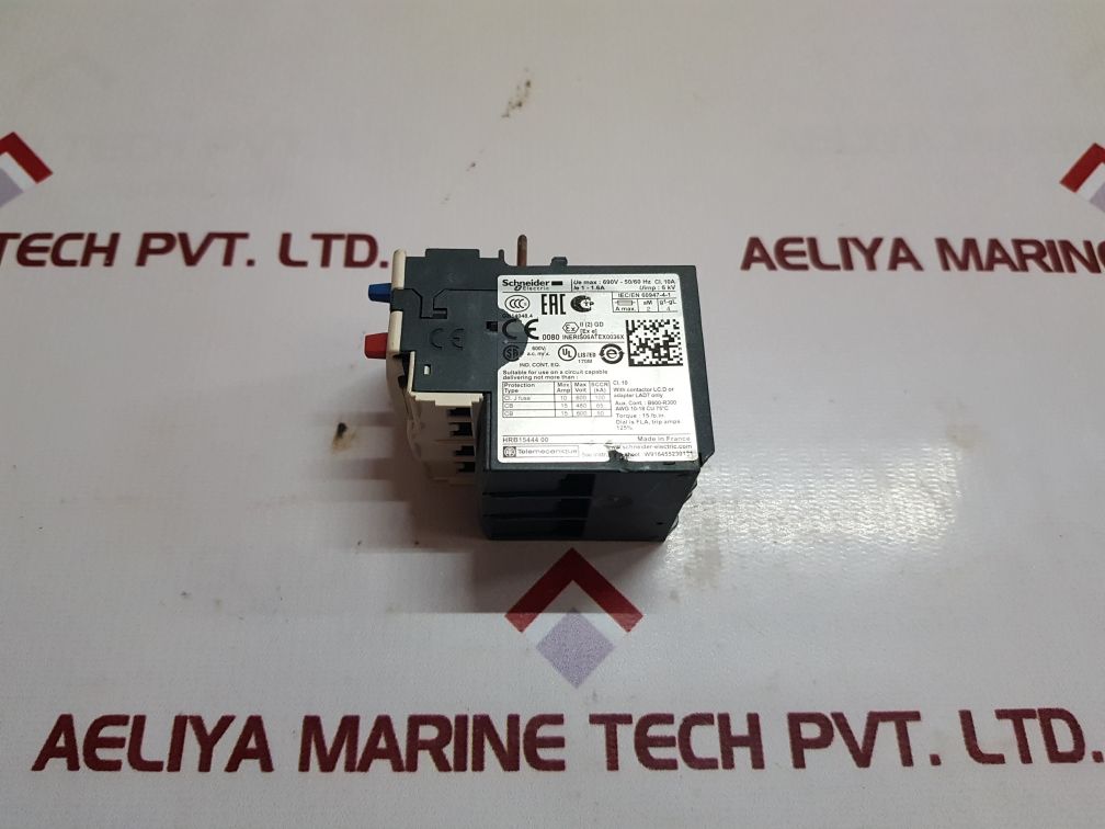 Schneider electric/telemecanique lrd 06 thermal overload relay 1-1.6a