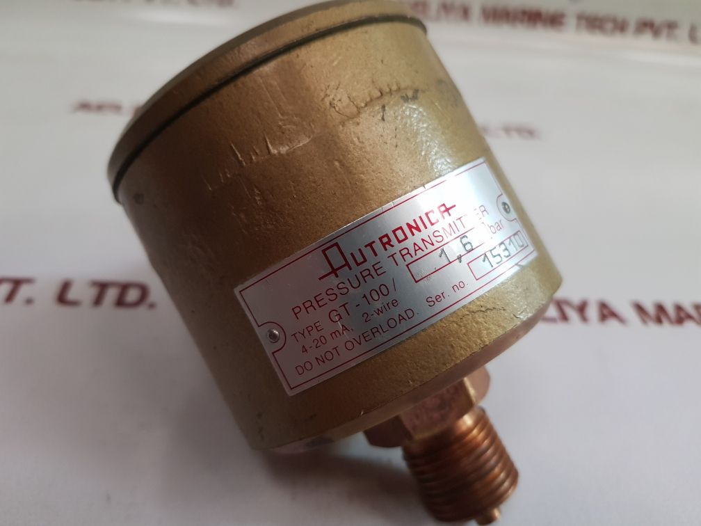 Autronica Gt-100 1.6 Bar Pressure Transmitter