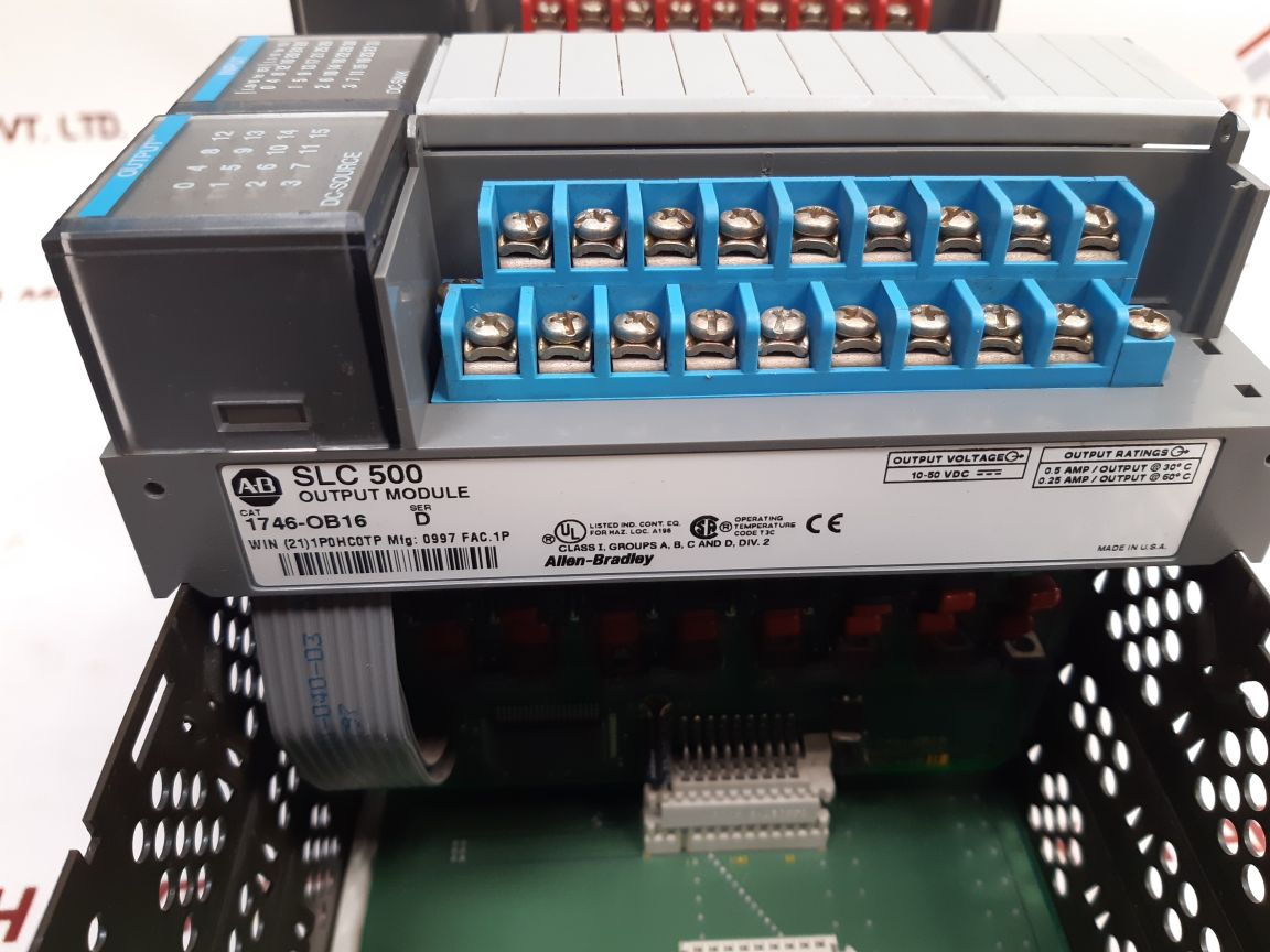 Allen-bradley 1747-l542,1746-ni4,1746-ob16 Processor Unit Ser: B