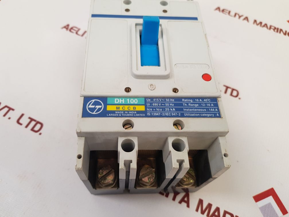 Larsen & Toubro Dh100 Mccb Circuit Breaker Used
