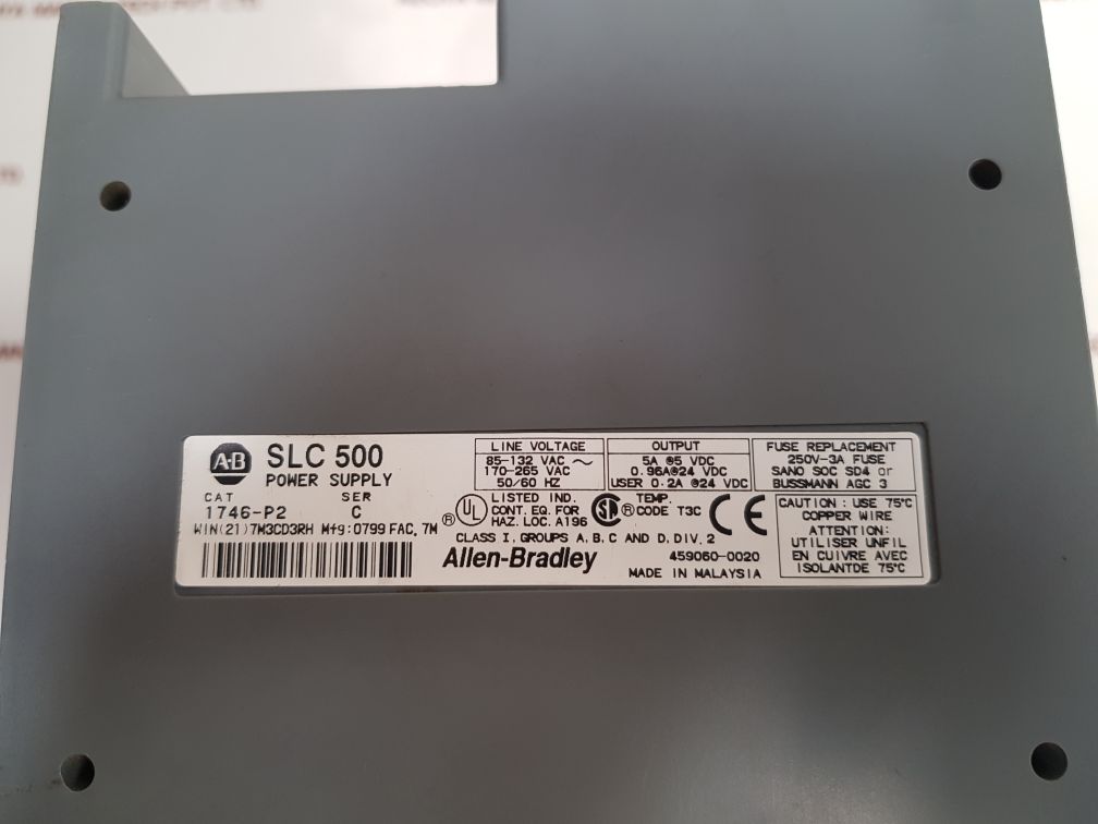 Allen-bradley 1746-a10 ,1746-p2 Power Supply 10-slot Rack