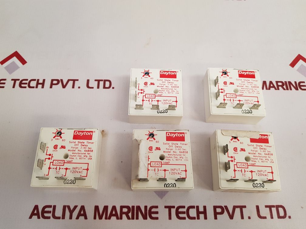 Dayton 6A858 Solid State Timer Relay