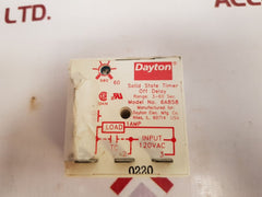 Dayton 6A858 Solid State Timer Relay