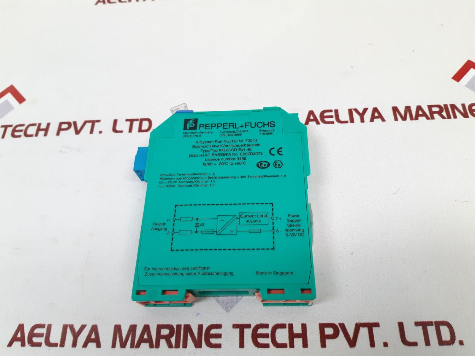Pepperl+Fuchs Kfd2-sd-ex1.48 Solenoid Driver 72044
