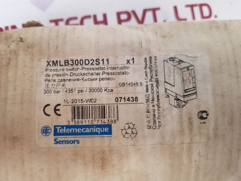 Telemecanique Xmlb300D2S11 Nautilus Pressure Switch