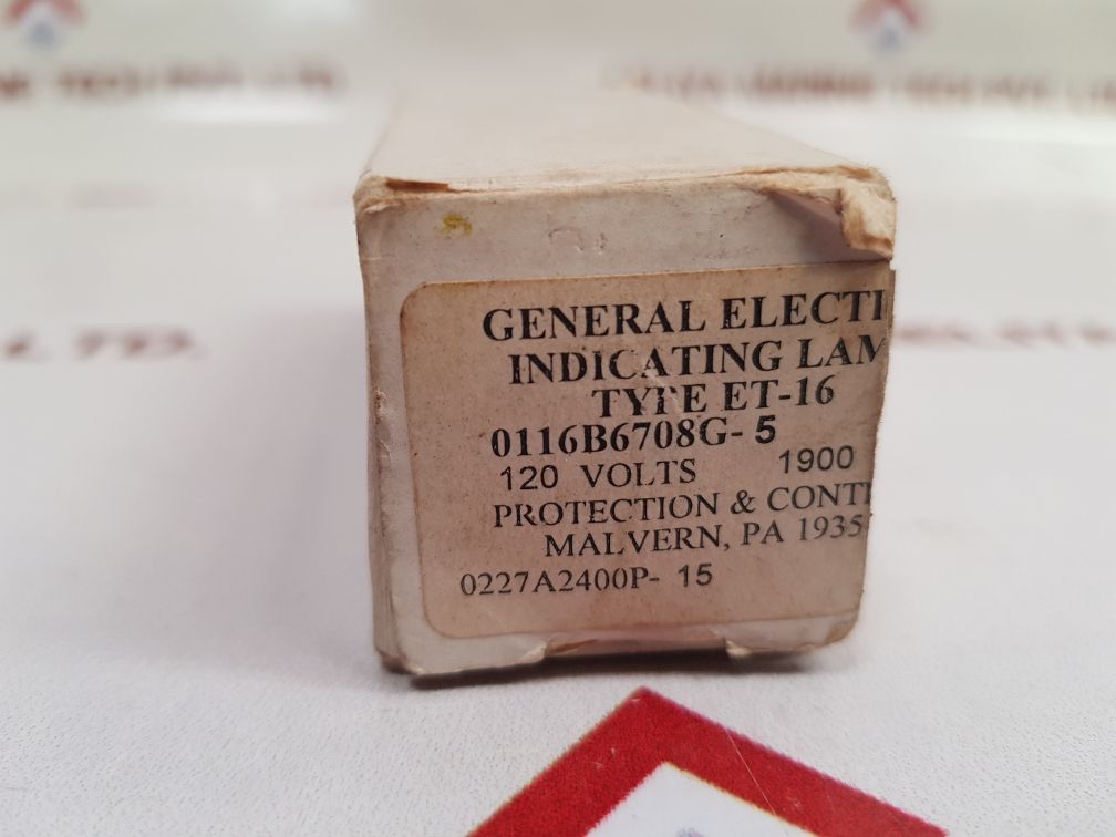 General Electric 0116B6708G-5 Indicating Lamp Et-16