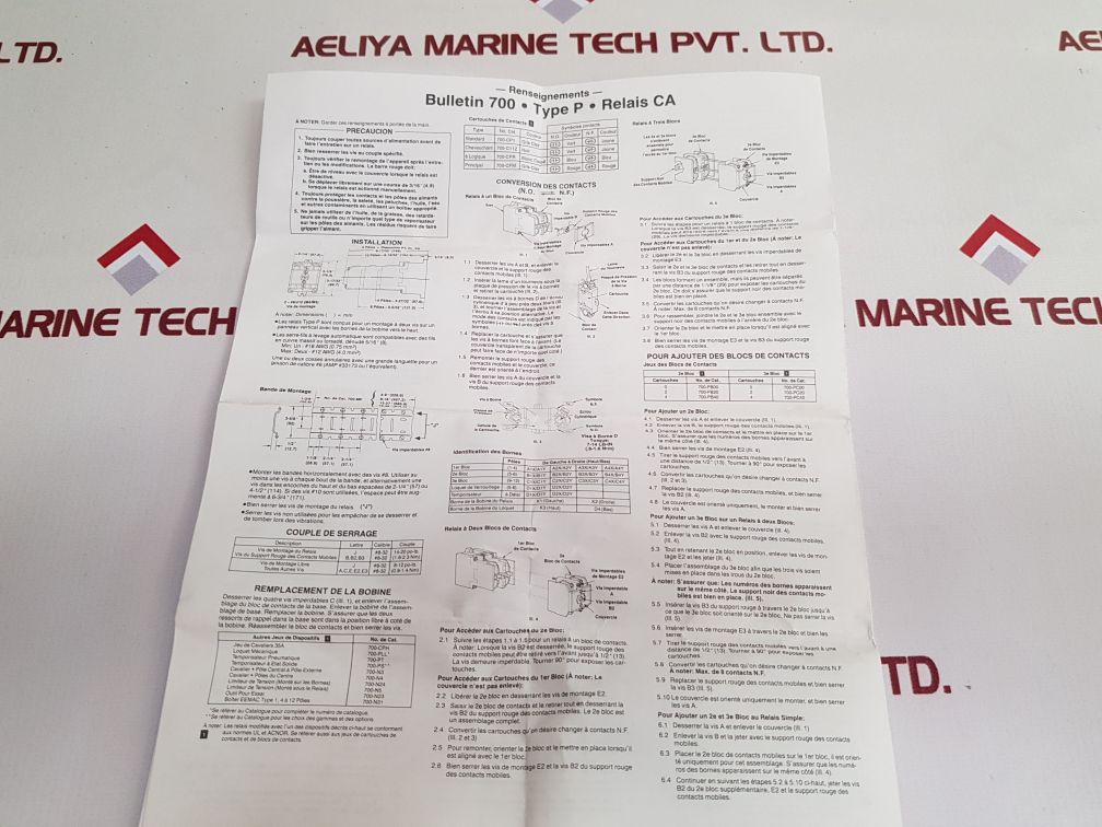 Allen-bradley 700-p400A1 Type P Direct Drive Relay