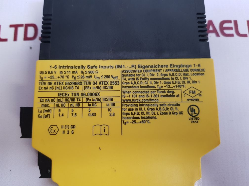 Turck Im1-22Ex-r Isolating Switching Amplifier