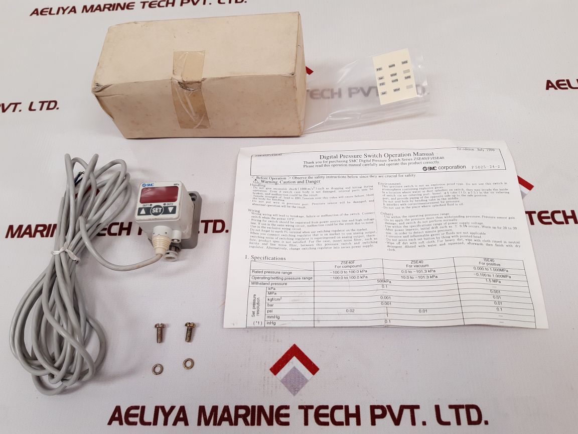 Smc Ise40-c6-62L Digital Pressure Switch