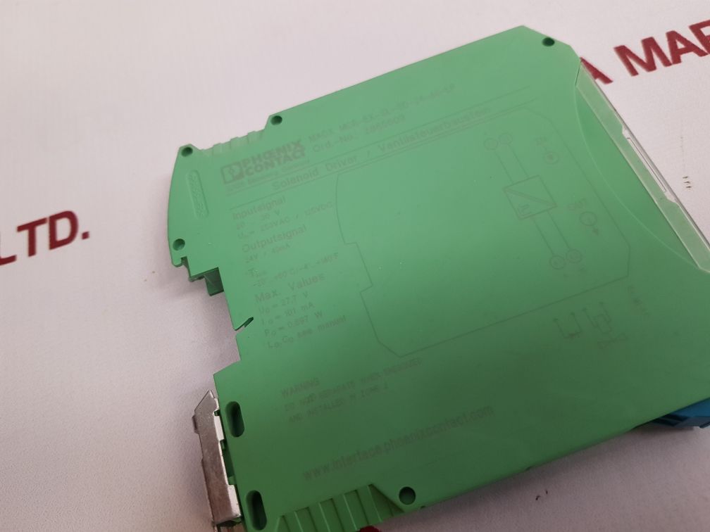 Phoenix Contact Macx Mcr-ex-sl-sd-24-48-lp Solenoid Driver