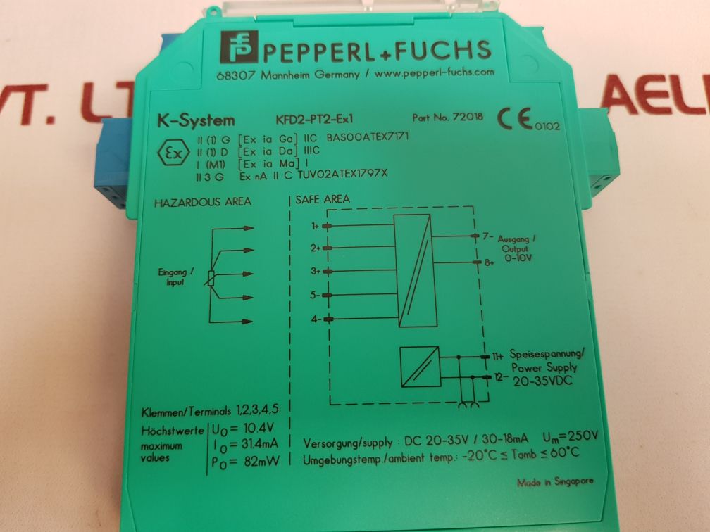 Pepperl+Fuchs Kfd2-pt2-ex1 Potentiometer Converter 72018