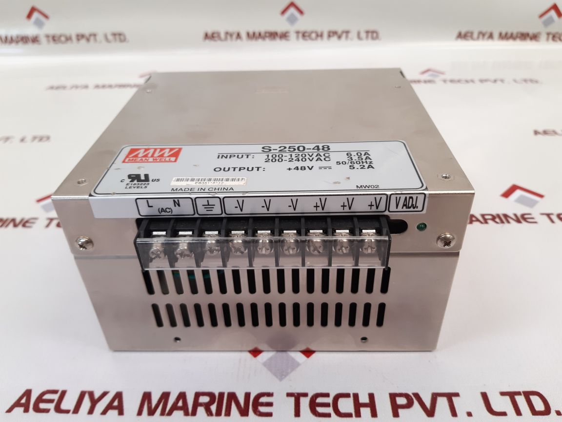 Mean Well S-250-48 Switching Power Supply 48Vdc 5.2A