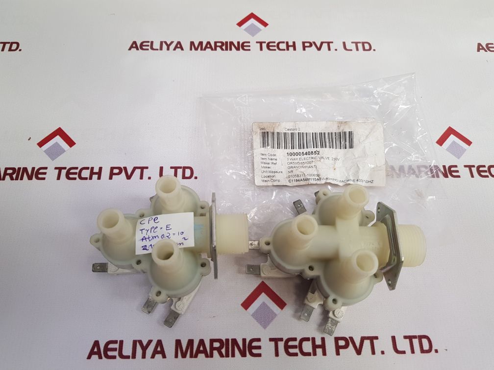 2.100 N Cm2 3 Way Electric Valve Type.E